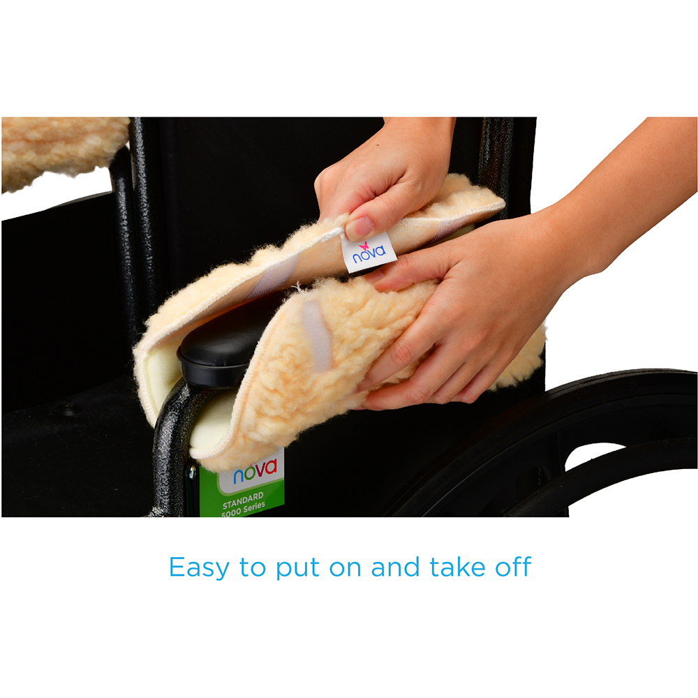 FLEECE ARM CUSHION COVERS